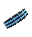 NATO watch strap Black/Blue