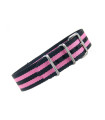 NATO watch strap Black/Pink