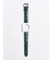 Camille Fournet Alligator sq-scale - Bottle Green