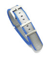 Seat Belt NATO watch strap - Blue/Grey