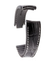 R-Strap - Alligator strap for Rolex - Black with white stitching