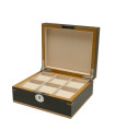 Clipperton 6 watch box in grey wood