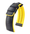 Ayrton Hirsch Watch Strap Black/Yellow