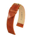 Lizard Hirsch Watch Strap Golden Brown 