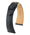 Massai Ostrich Hirsch watch strap Black