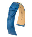 Massai Ostrich Hirsch watch strap Blue