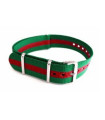 NATO watch strap Green/Red