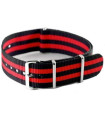 NATO watch strap Black/Red