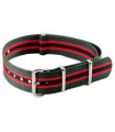 NATO watch strap Green/Red/Black