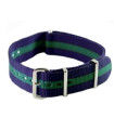 NATO watch strap Blue/Green