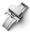 Double folding clasps for leather straps , stainless steel polished