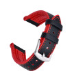 KronoKeeper Jules Rubber Strap - Red/Black