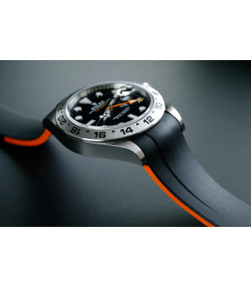 Rubber B Strap M115 Black/Orange