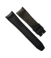 Rubber B strap Alligator SwimSkin for 21mm - Espresso Brown SK21