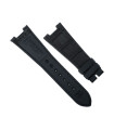 RubberB strap Alligator SwimSkin for Patek Philippe Nautilus - Black PK79