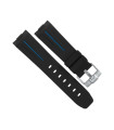 RubberB Strap P210 Luminor 44 mm Black/Blue 