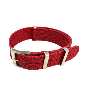 KronoKeeper ribbed nato strap - Red