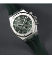 Rubber B Strap APB41 Hunter Green for Audemars Piguet Royal Oak 41mm on Leather or Bracelet - Classic Series