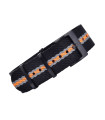 Premium NATO watch strap PVD buckle - Black/Grey/Orange