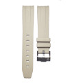 Rubber strap for Omega MoonSwatch - Cream