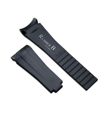 Rubber B Strap for Rolex Air-King 126900 - M215 Black