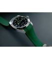 Rubber B Strap for Rolex Air-King 126900 - M215 Pine Green/Black