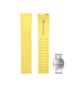 KronoKeeper adjustable Rubber Strap with deployant clasp - Yellow