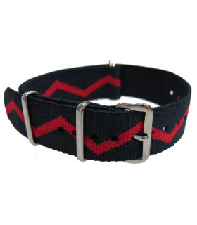 NATO strap Blue/Red zig zag