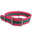 NATO watch strap Pink/Green