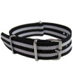 NATO watch strap Black/White