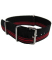 NATO watch strap Black/Red