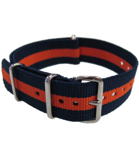 NATO strap Blue/Orange