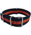 NATO watch strap Blue/Orange