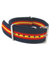 NATO watch strap Blue/Red/Yellow