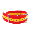 NATO watch strap Red/Yellow