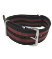 NATO watch strap Black/Copper