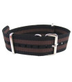 NATO watch strap Black/Brown