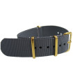 NATO watch strap Grey Gold