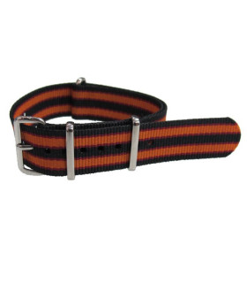 NATO strap Black/Red/Orange