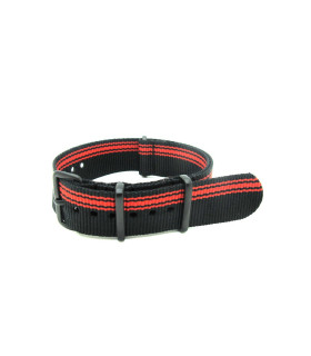 NATO strap Black/Red PVD