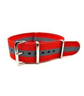 NATO Strap Red/Grey