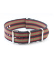 NATO watch strap Black/Red/Olive